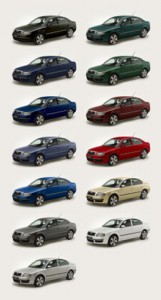 Выбор цвета автомобиля