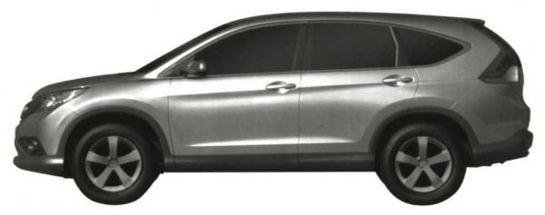 Запатентованный дизайн нового поколения кроссовера Honda CR-V