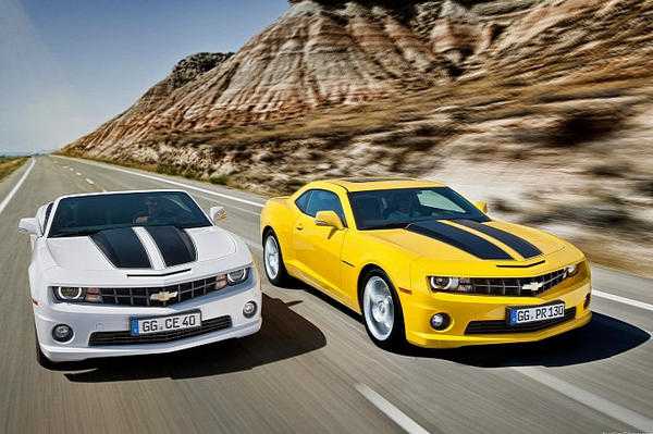 Chevrolet Camaro и фотомодель